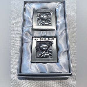 Sheridan MY FIRST CURL - MY FIRST TOOTH NON-TARNISH CUBES PEWTER NIB